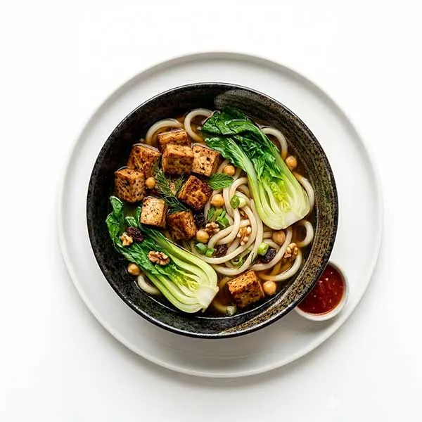 Udon Noodles with Five-Spice Tofu & Bok Choy